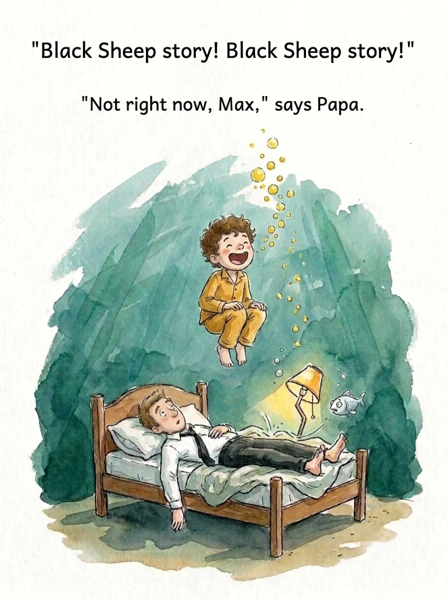 Papa is Tired — page 4 in English